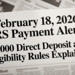$2,000 Direct Deposit and Eligibility Rules