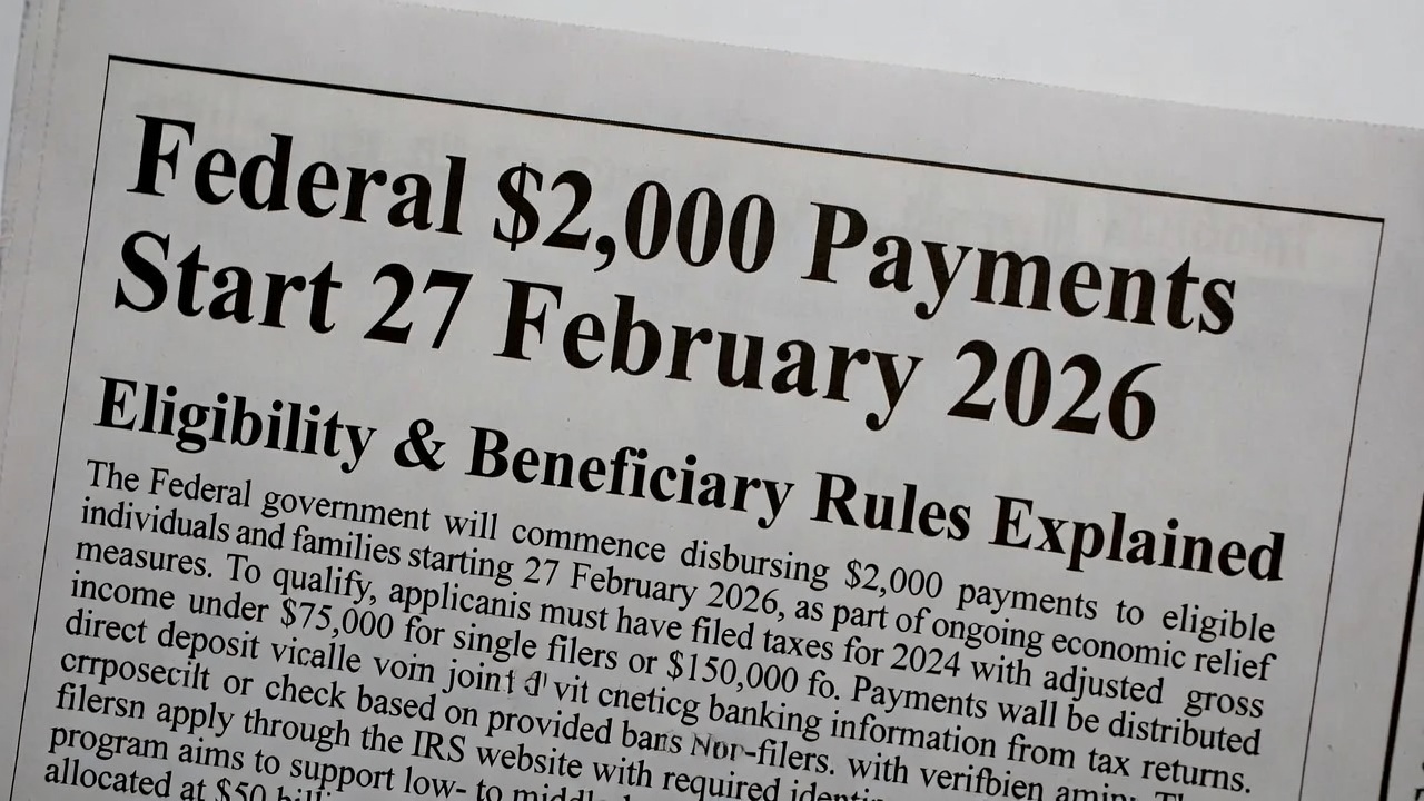 Federal $2,000 Payments Start 27 February 2026